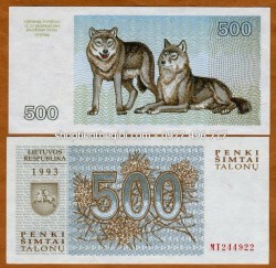 Lithuania 500 Talonu 1993 UNC