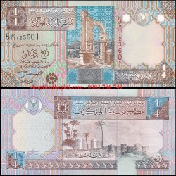 Libya 1/4 Dinar 2002 UNC