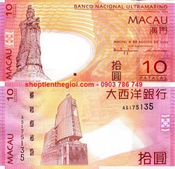 Macao 10 Patacas 2013 UNC Ultramarino Bank (tờ) - SP006024