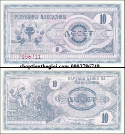 Macedonia 10 Dinari 1992 UNC