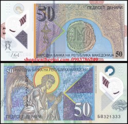 Macedonia 50 Dinari 2018 UNC Polyme