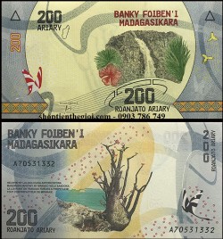 Madagasca 200 Aliary 2017 UNC