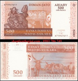 Madagasca 500 Aliari 2004 UNC