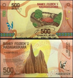 Madagasca 500 Aliary 2017 UNC