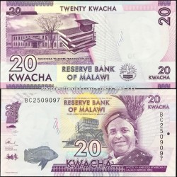 Malawi 20 Kwacha 2015 UNC