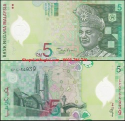 Malaysia 5 Ringgit 2004 UNC