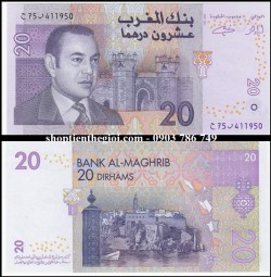 Marocco - Ma Rốc 20 Dirham 2005 UNC