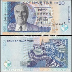 Mauritius 50 rupees 2009 UNC Polyme