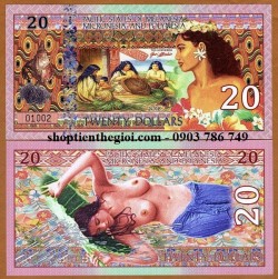 Melanesia và Polynesia 20 dollar 2018 UNC Polyme