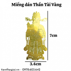 Miếng Dán Thần Tài Vàng - SP007781