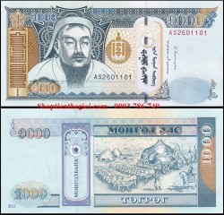 Mông Cổ 1000 Tugrik 2013 UNC