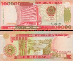 Mozambique 100.000 Meticais 1993 UNC - TT000406