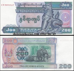 Myanmar 200 Kyat 2004 UNC