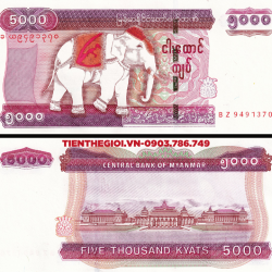 Myanmar 5000 Kyats 2015 UNC - SP001460