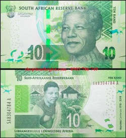 Nam Phi - South Africa 10 Rand 2018 UNC kỷ niệm 100 năm ngày sinh Nelson Mandela