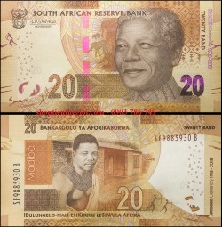 Nam Phi - South Africa 20 Rand 2018 UNC kỷ niệm 100 năm ngày sinh Nelson Mandela