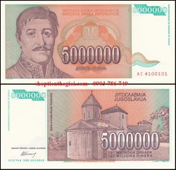 Nam Tư 500.000 Dinara 1993 UNC