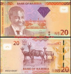 Namibia 20 Dollar 2013 UNC