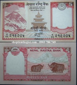 Nepal 5 Rupees 2009 UNC