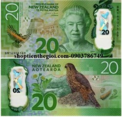 New Zealand 20 dollars 2016 UNC polyme