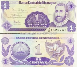 Nicaragua 1 Centavos 1990 UNC