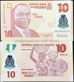 Nigeria 10 Naira 2009 UNC Polymer