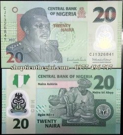 Nigeria 20 Naira 2009 UNC Polymer