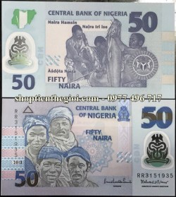 Nigeria 50 Naira 2009 UNC Polymer