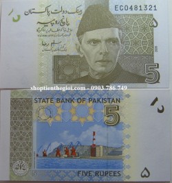 Pakistan 5 Rupees 2008 UNC