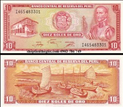 Peru 10 Soles 1976 UNC