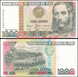 Peru 1000 Intis 1988 UNC - TT000581