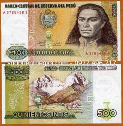 Peru 500 Intis 1987 UNC