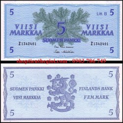 Finland - Phần Lan 5 Markka 1963 UNC