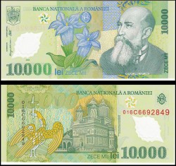 Romania 10.000 Lei 2000 Polyme