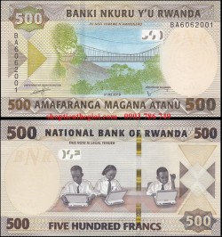 Rwanda 500 Francs 2019 UNC