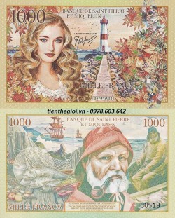 Saint-Pierre và Miquelon 1000 Francs 2022 UNC - SP007539