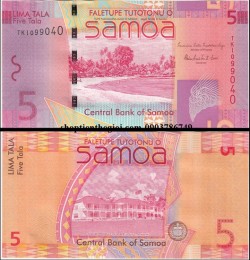 Samoa 5 Tala 2008 UNC