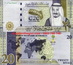 Saudi Arabia - Ả Rập Saudi 20 Riyals 2020 UNC Kỷ Niệm G20 - SP006056