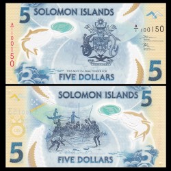 Solomon 5 Dollar 2019 UNC Polyme