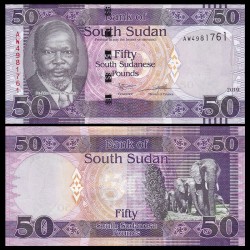 South Sudan - Nam Sudan 50 Pound 2019 UNC