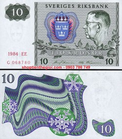 Sweden - Thụy Điển 10 Kroners 1989 UNC - SP006259