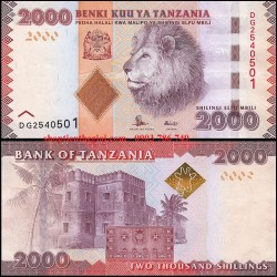 Tanzania 2000 Shillings 2015 UNC - TT000452