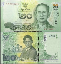 Thailand 20 Baht 2017 UNC