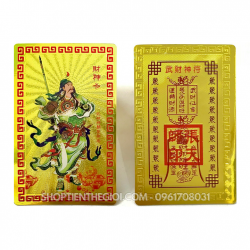 Thẻ Kim Bài Quan Vũ Quan Công - SP005737