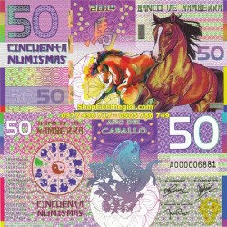 Tiền 50 numismas kamerra Úc con Ngựa