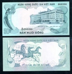 Tiền con Ngựa 50 đồng 1972 Việt Nam