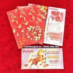 Tiền Lì Xì 1 Triệu Dola Macao Hình Con Ngựa 2026 - SP008199