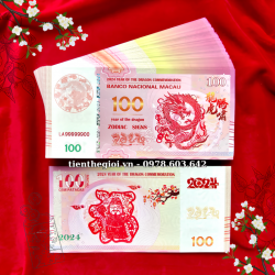 Tiền Lì Xì 100 Dola Macao Hình Con Rồng 2024 - SP007072