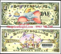 Tiền lưu niệm 1 Dollar Voi Dumbo Disney