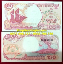 Tiền Thuận Buồm Xuôi Gió 100 Rupiah Indonesia